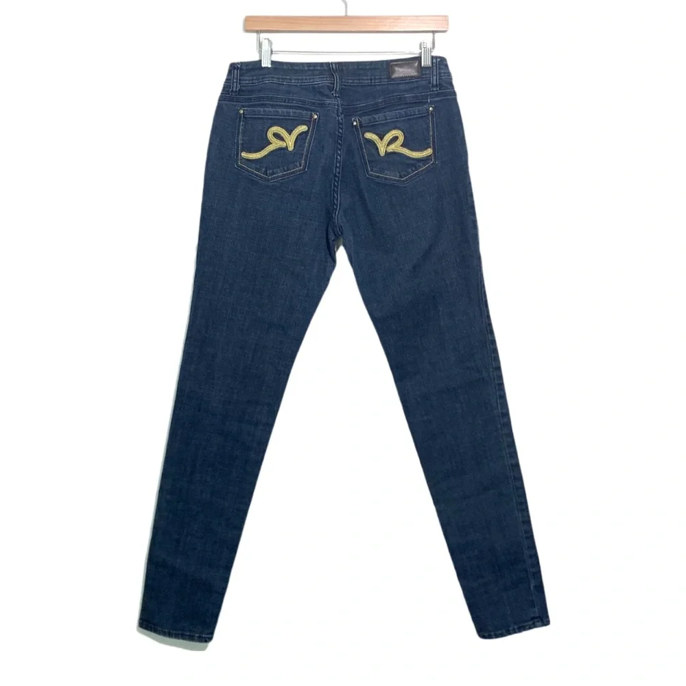Rocawear Hannah Skinny Leg Jeans Dark Wash Mid Rise Size Juniors 13